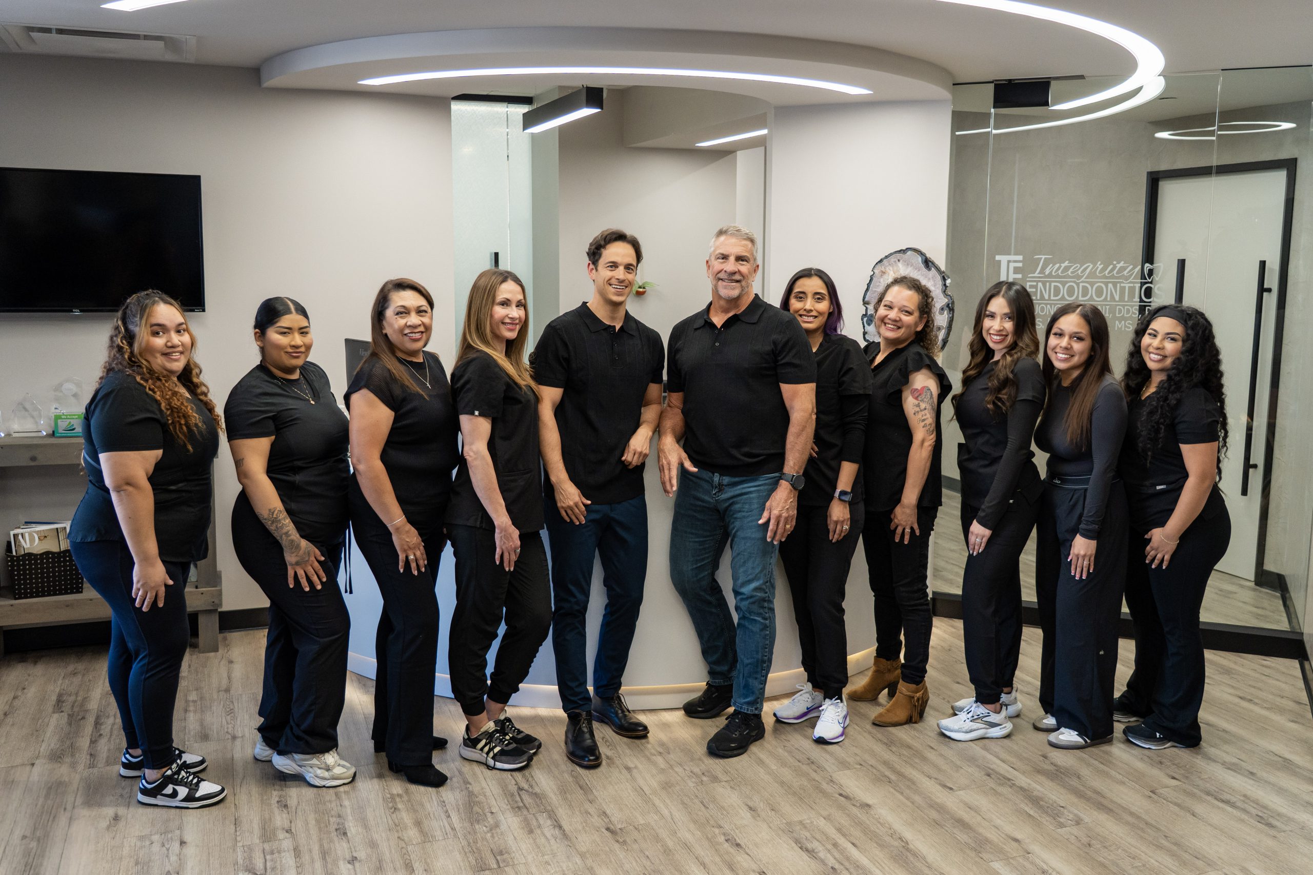 Integrity Endodontics Group Shot Inside the Practice